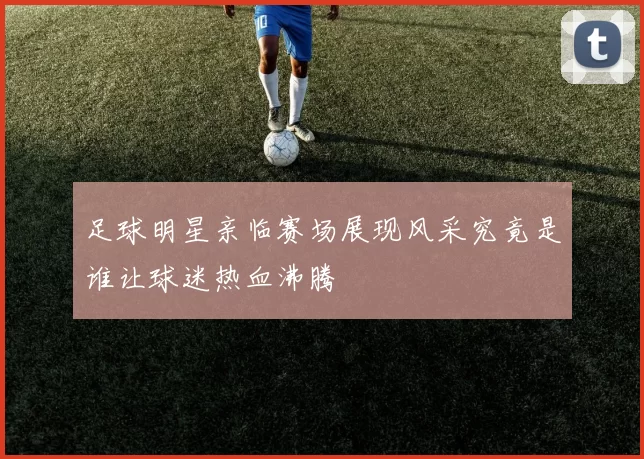 足球明星亲临赛场展现风采究竟是谁让球迷热血沸腾